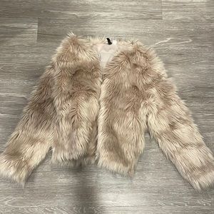 Faux fur jacket H&M